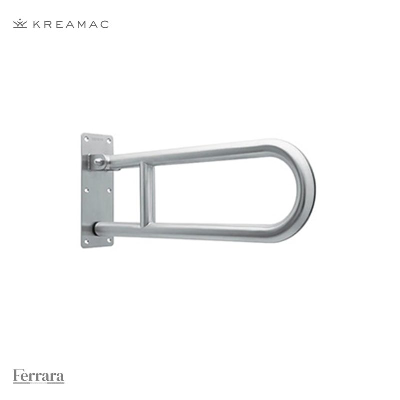 BARRA DE AGARRE PLEGABLE PARA BAÑO EN ACERO INOX