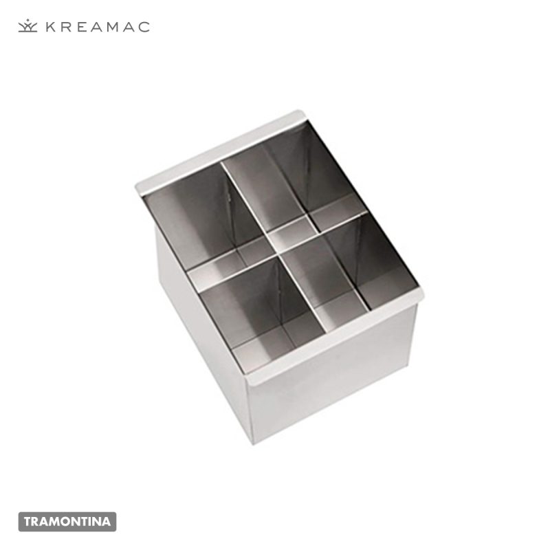 ESCURRIDOR DE CUBIERTOS PARA CANAL HUMEDO 15CM EN ACERO INOX