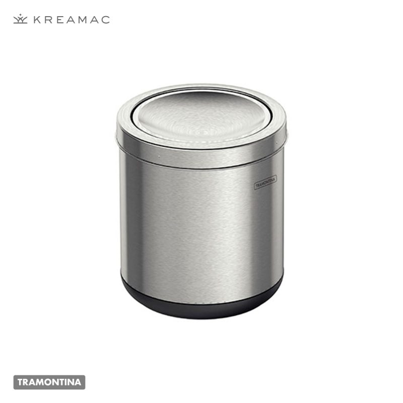 BASURERO BARI 7L ACERO INOX CON TAPA BASCULANTE
